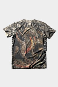 Tie-dye with dragons t-shirt