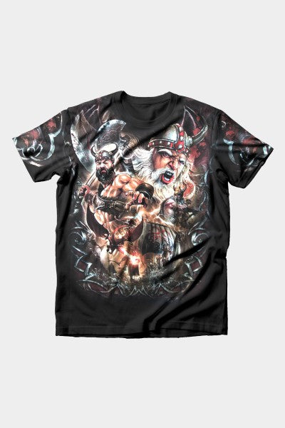 Epic Dragon Warrior Sea Battle T-Shirt