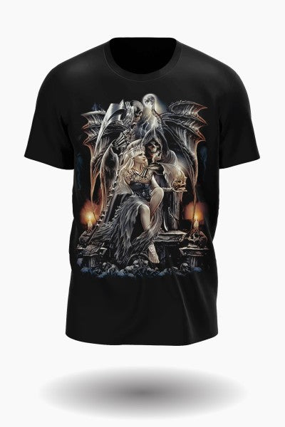 Reaper and Queen on the Throne T-Shirt