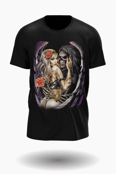 Reaper and La catrina t-shirt
