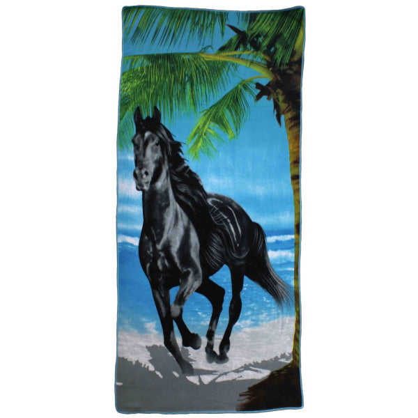 Beach towel mixcrofibretowel horse dolphin flower