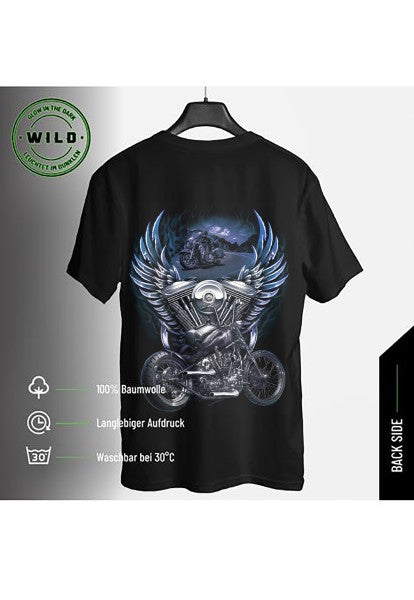 Biker Tribe and Wolf T-Shirt
