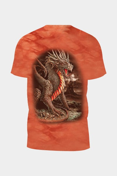 Tie Dye Orange Dragon T-Shirt