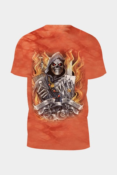 Tie-Dye Orange Death Stars T-Shirt