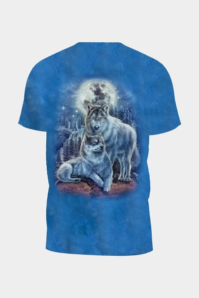 Tie-Dye Blue Wolves T-Shirt
