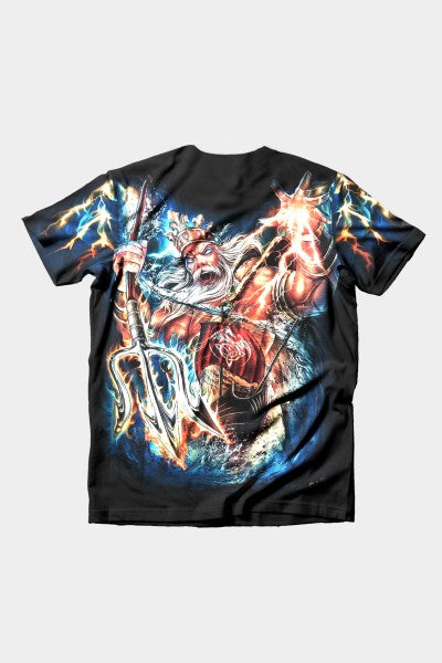 Poseidon in Rage Full Expression T-Shirt