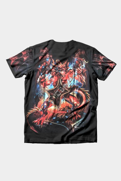 Rockstar Deamon devil Vollausdruck T-Shirt