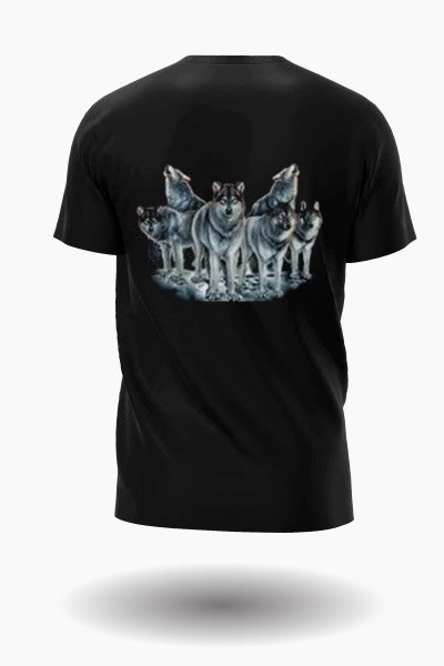 Lead wolf and wolf pack T-shirt