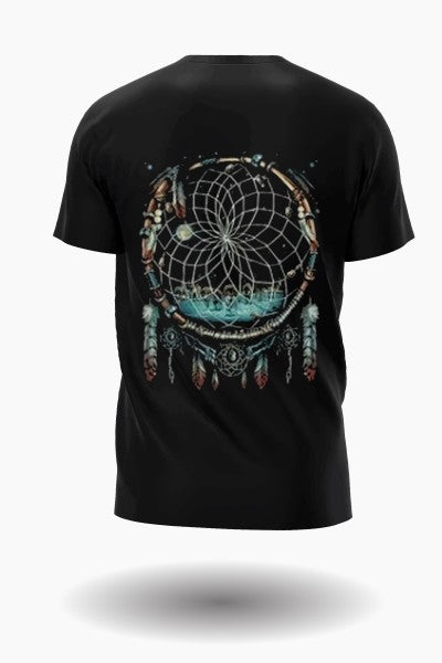 Native American Princess with Leittwolf and Dreamcatcher T-Shirt