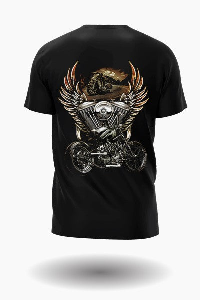 Wolf and Biker T-Shirt