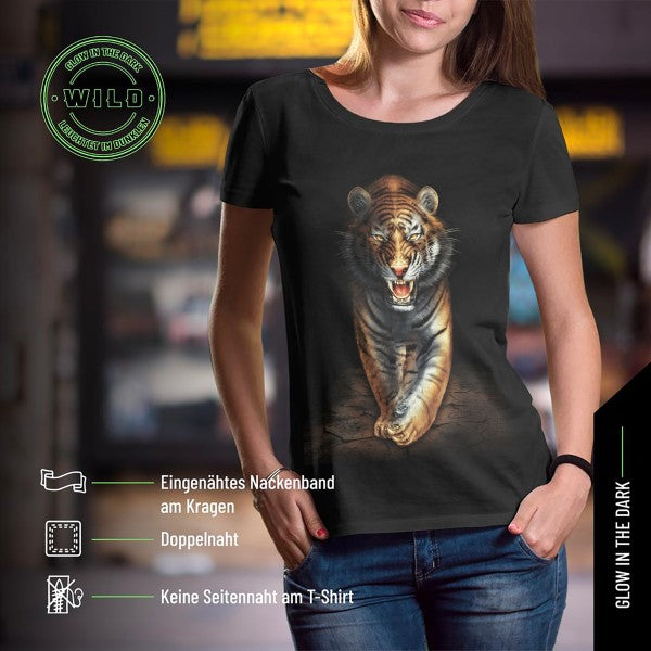Wild Glow in the Dark Bengal Tiger T-Shirt